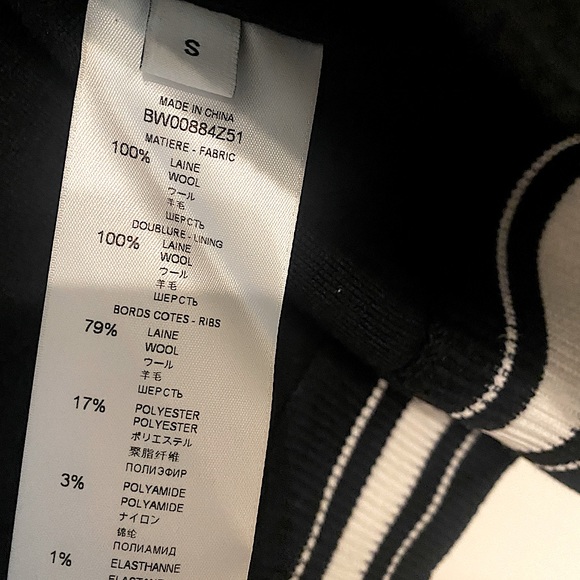 Givenchy Woman’s Knit Intarsia Bomber Jacket New With Tags - Picture 9 of 9